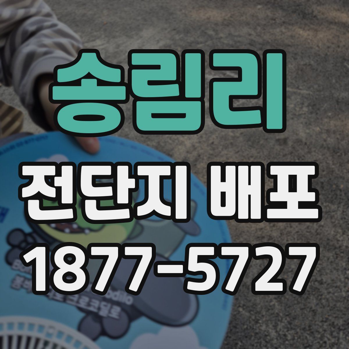 송림리 전단지 배포