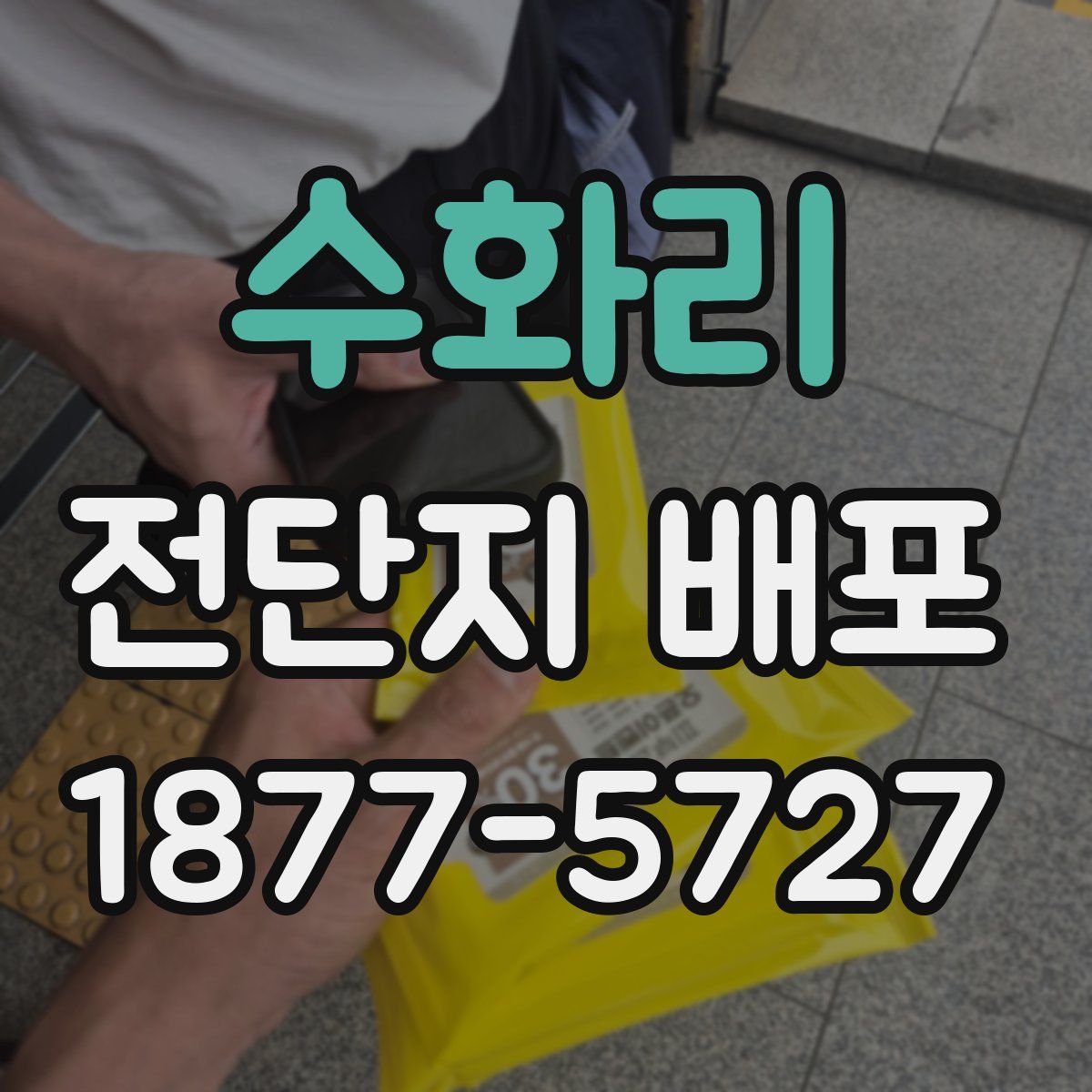 수화리 전단지 배포