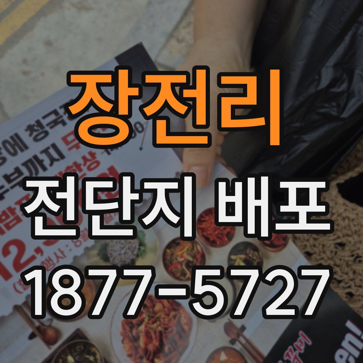 장전리 전단지 배포