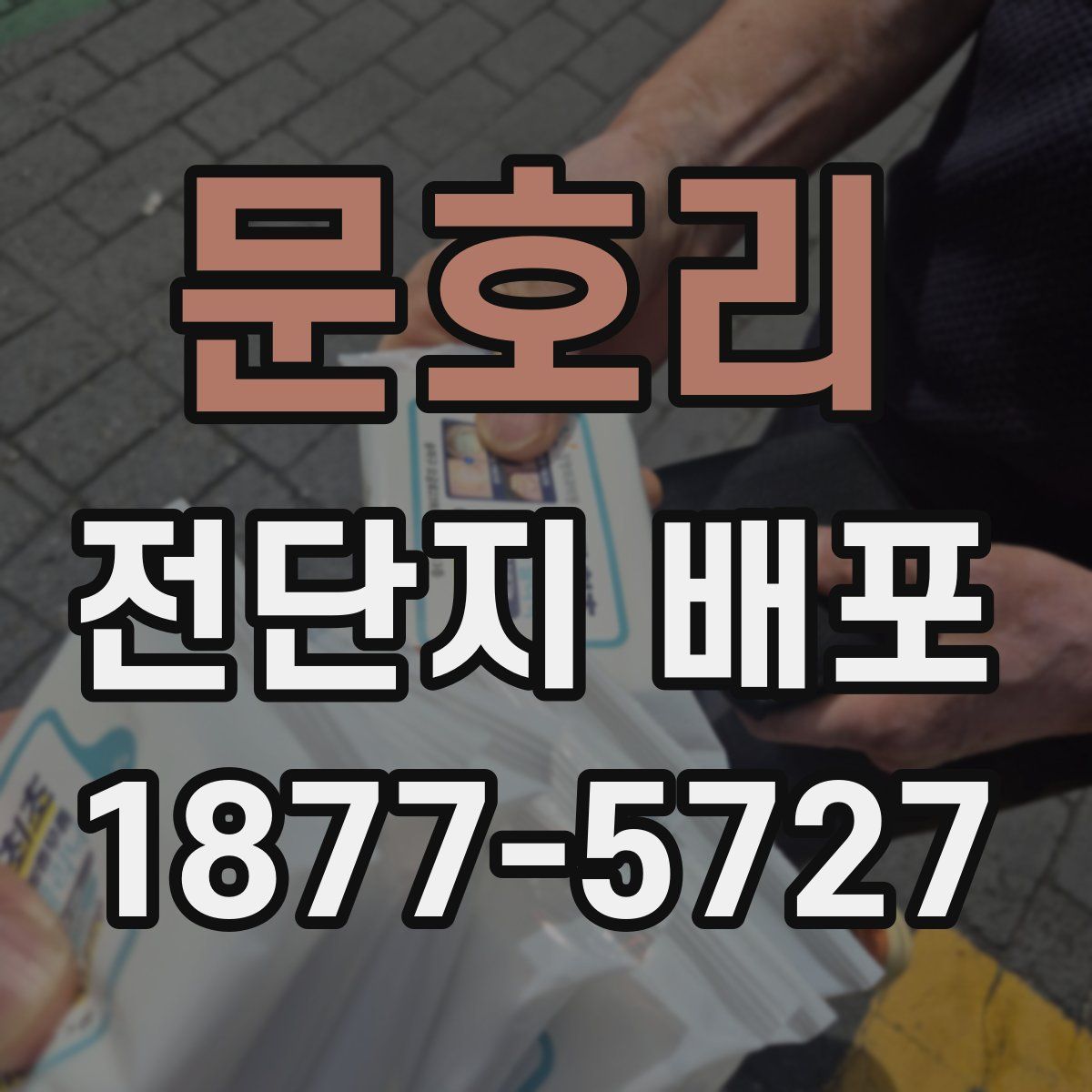 문호리 전단지 배포