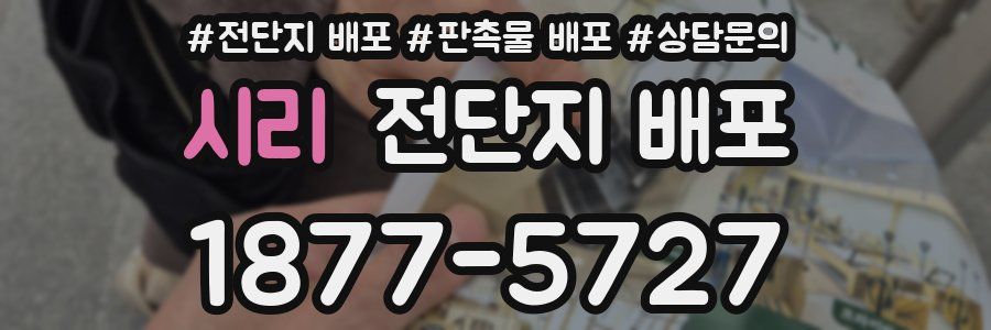시리 전단지 배포