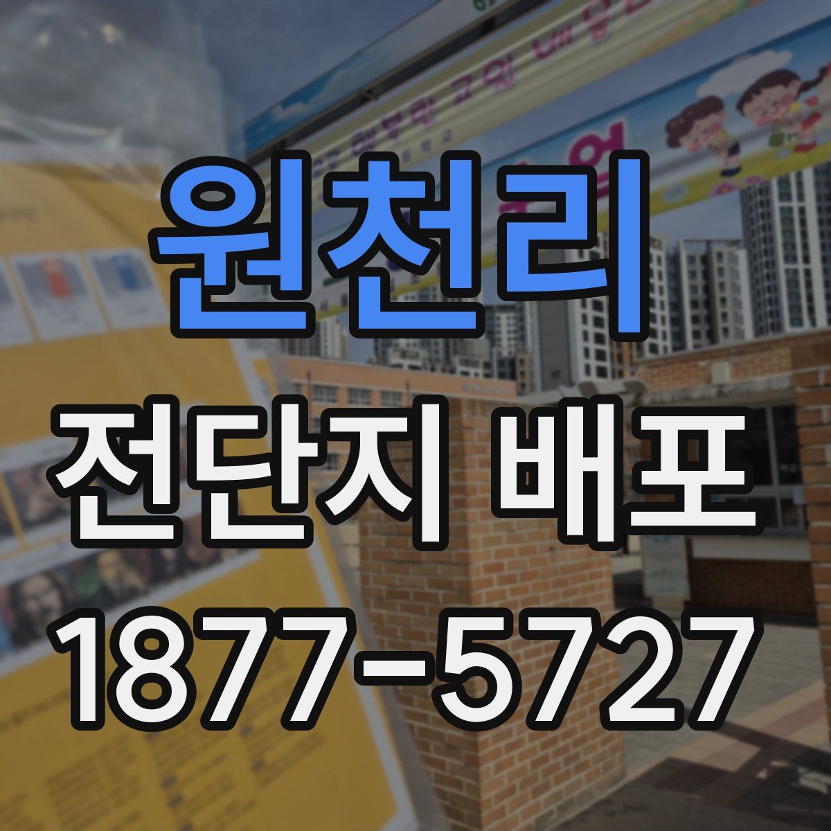 원천리 전단지 배포