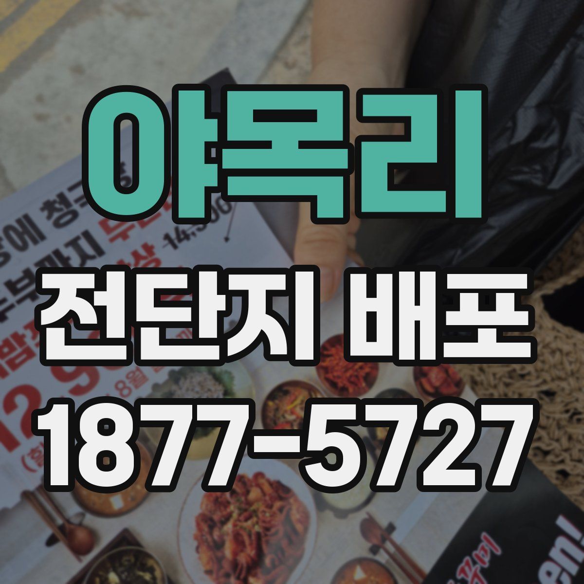 야목리 전단지 배포