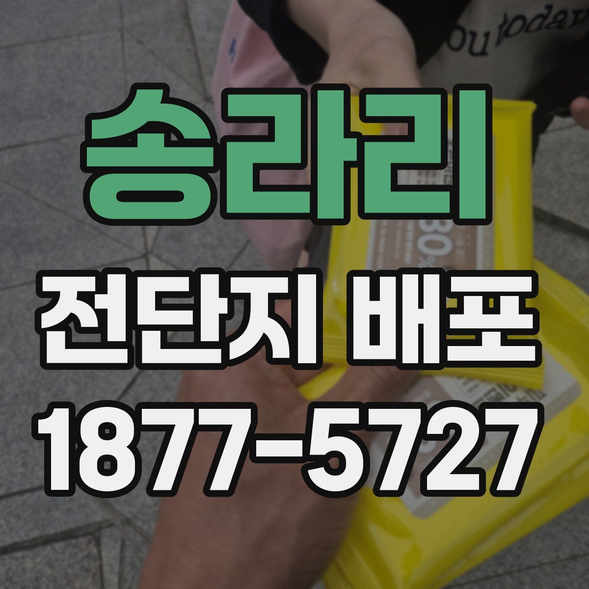 송라리 전단지 배포