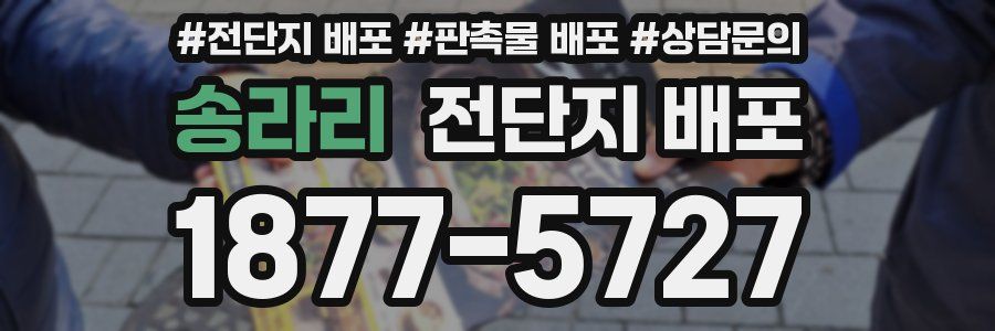 송라리 전단지 배포