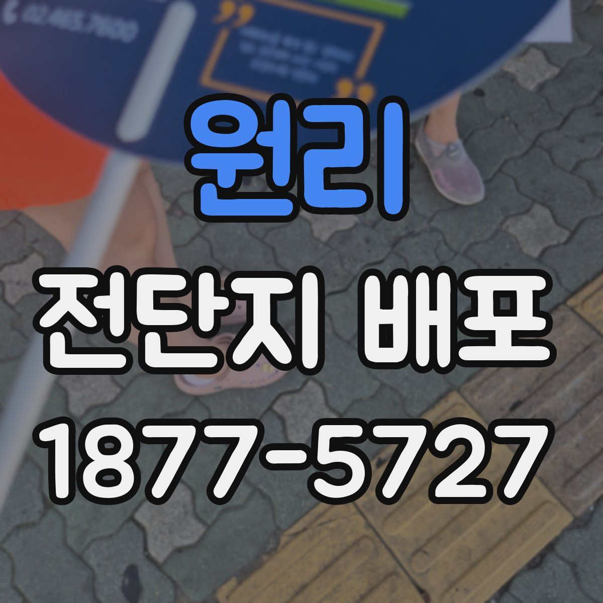 원리 전단지 배포