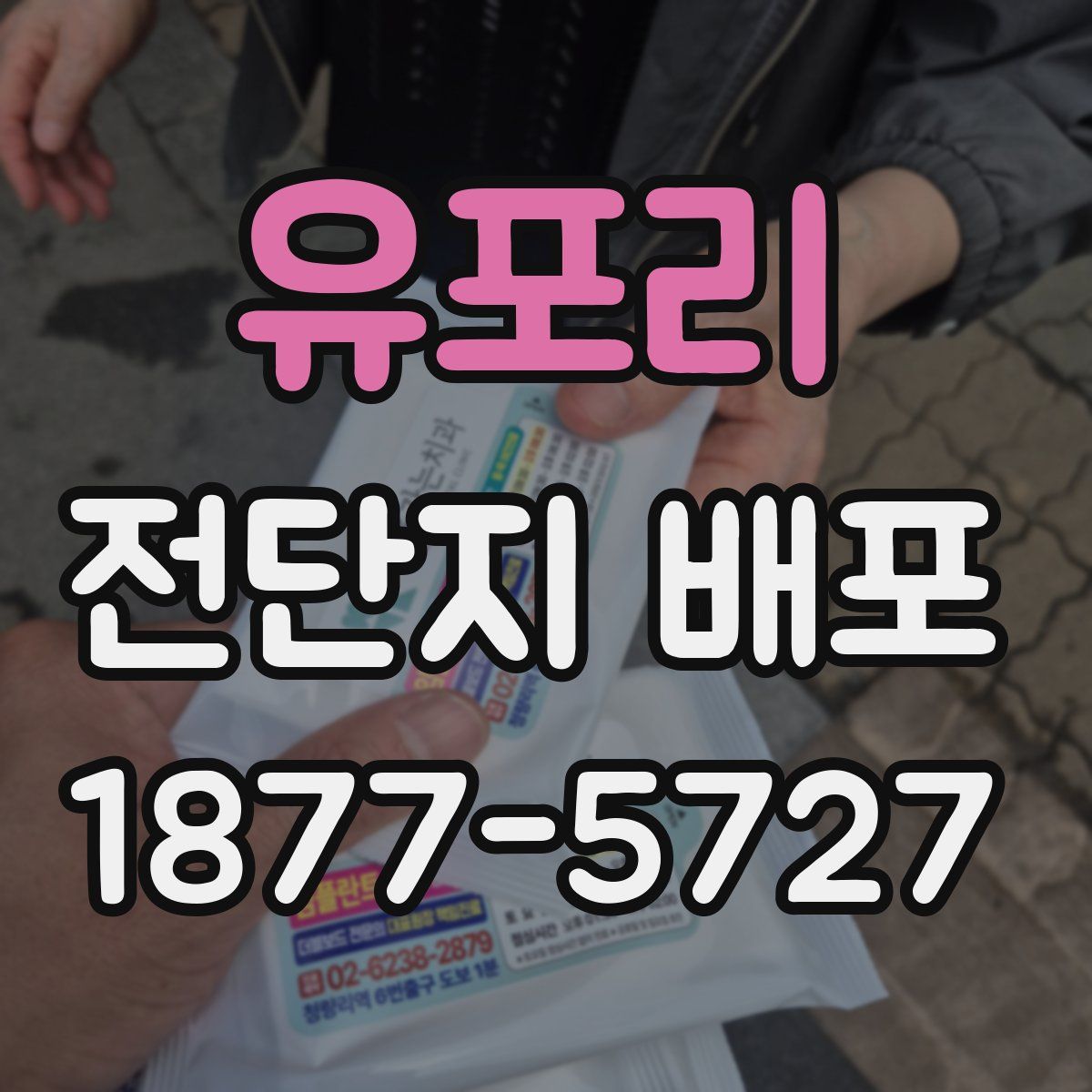 유포리 전단지 배포