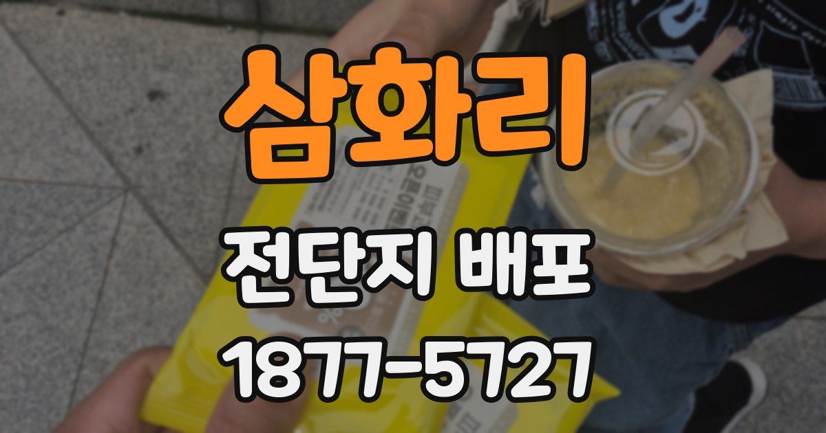 삼화리 전단지 배포
