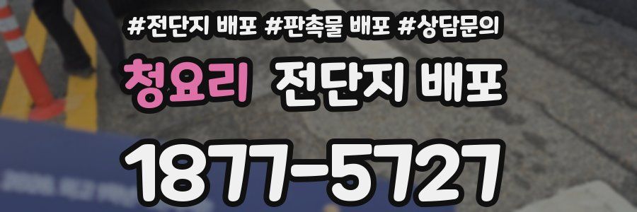 청요리 전단지 배포