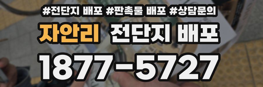 자안리 전단지 배포