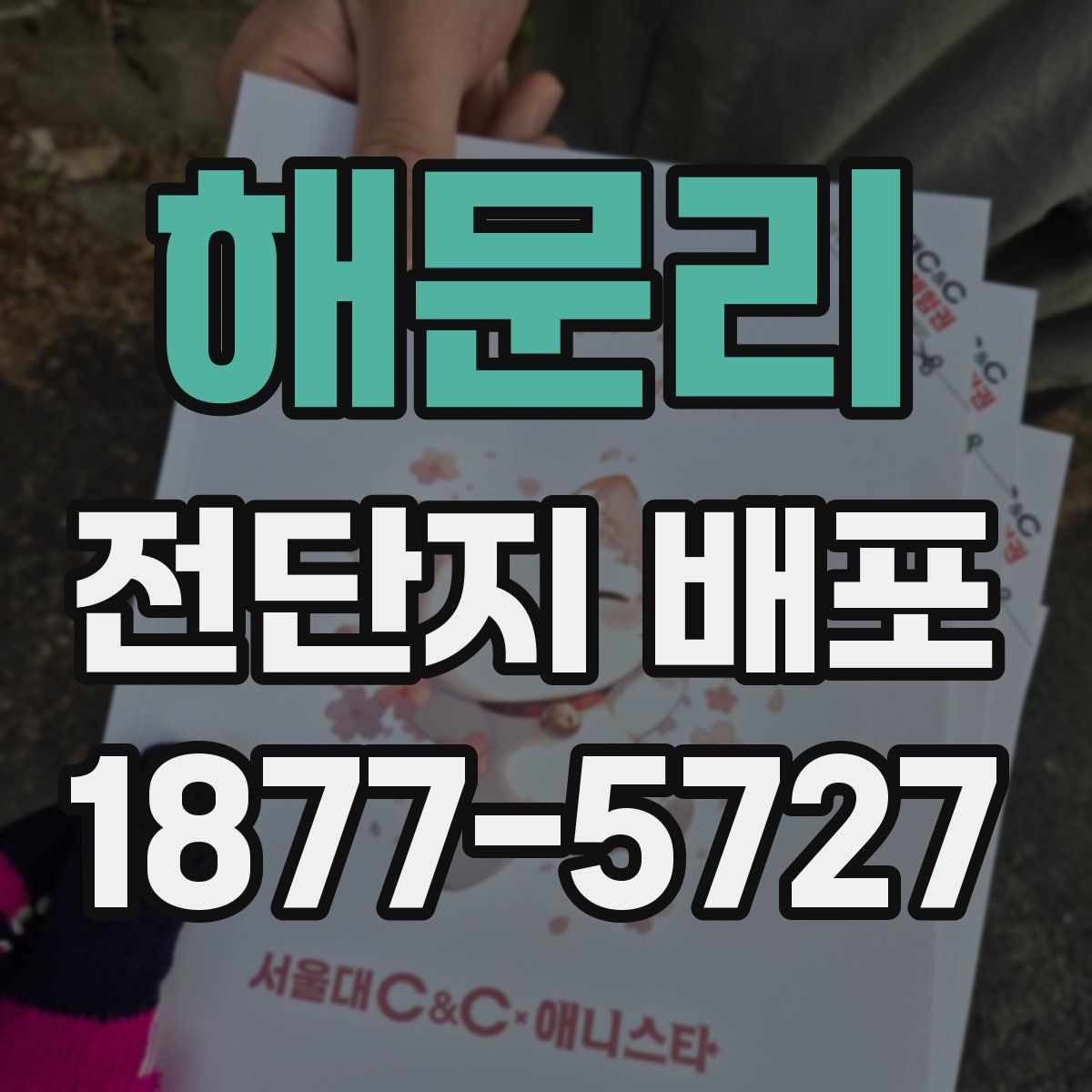 해문리 전단지 배포