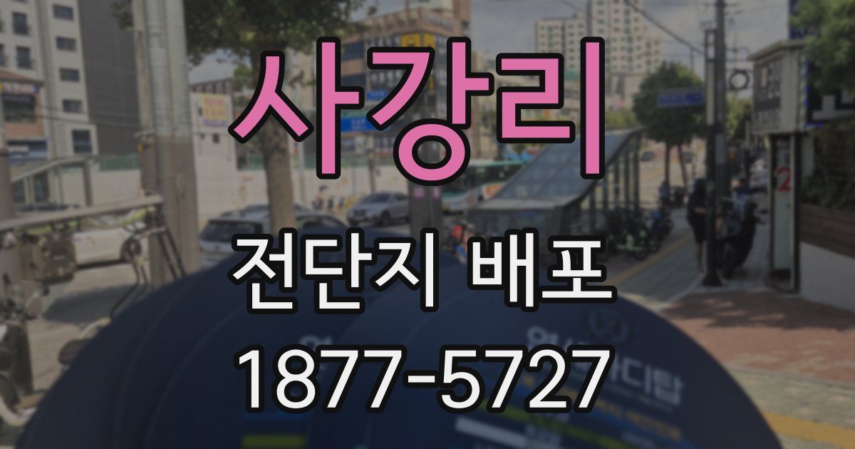 사강리 전단지 배포