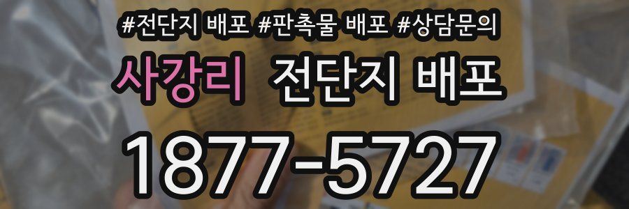 사강리 전단지 배포