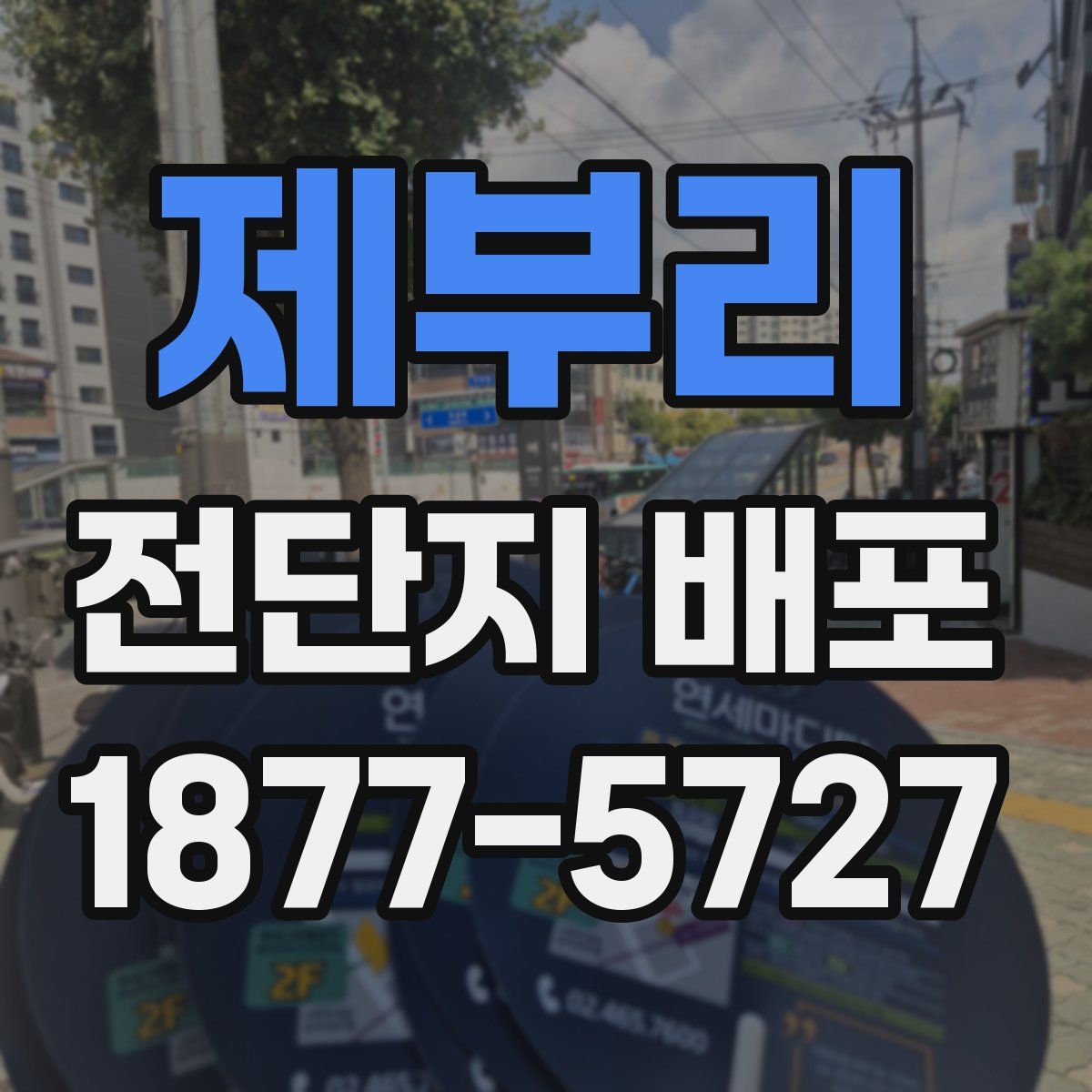 제부리 전단지 배포