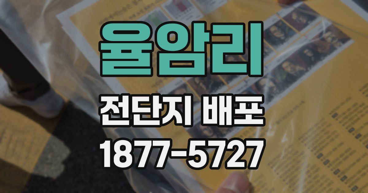 율암리 전단지 배포