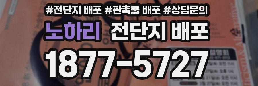 노하리 전단지 배포