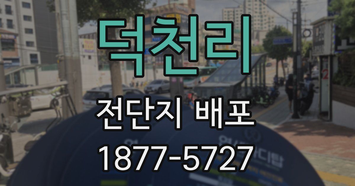 덕천리 전단지 배포
