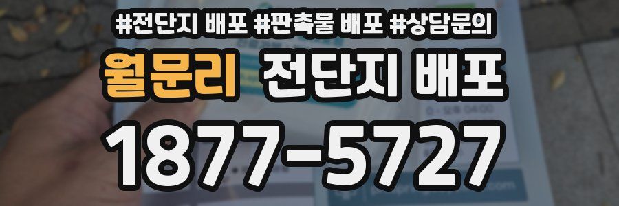 월문리 전단지 배포