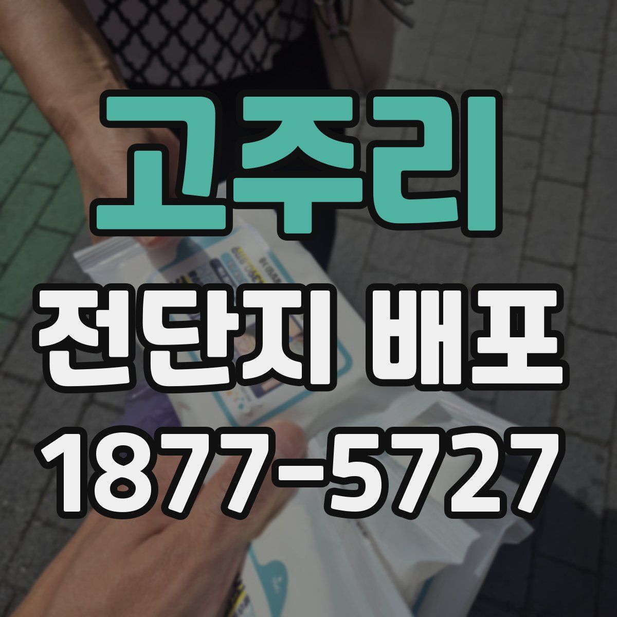 고주리 전단지 배포