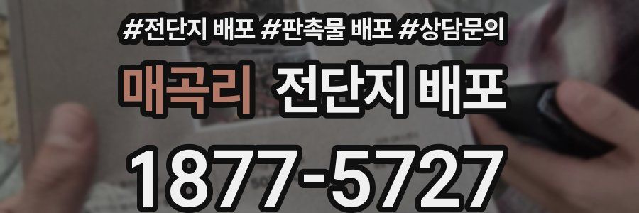 매곡리 전단지 배포