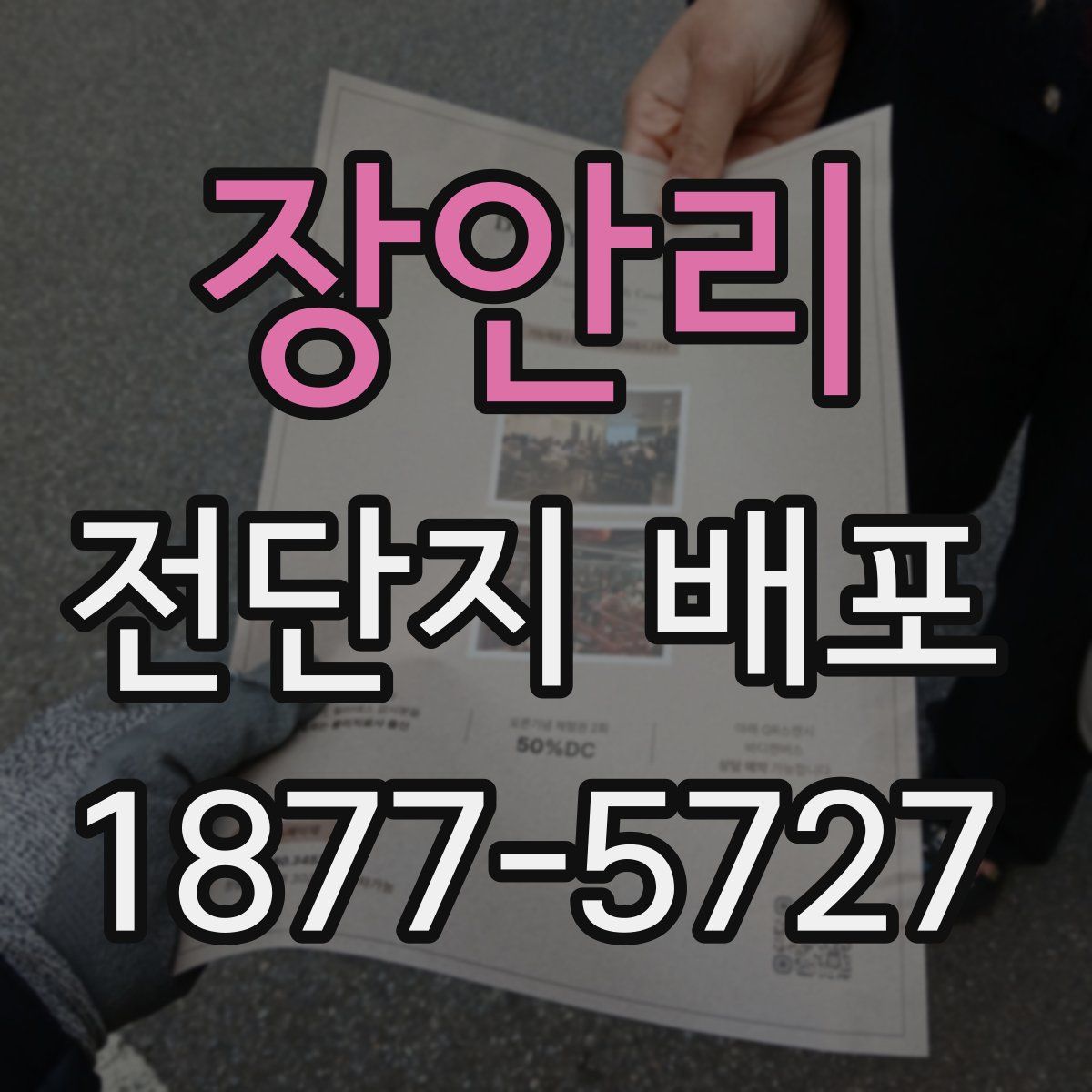 장안리 전단지 배포