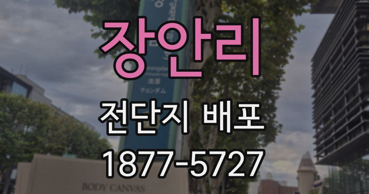 장안리 전단지 배포