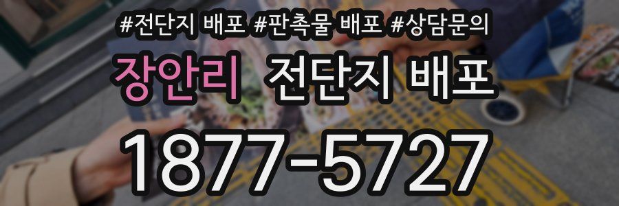 장안리 전단지 배포