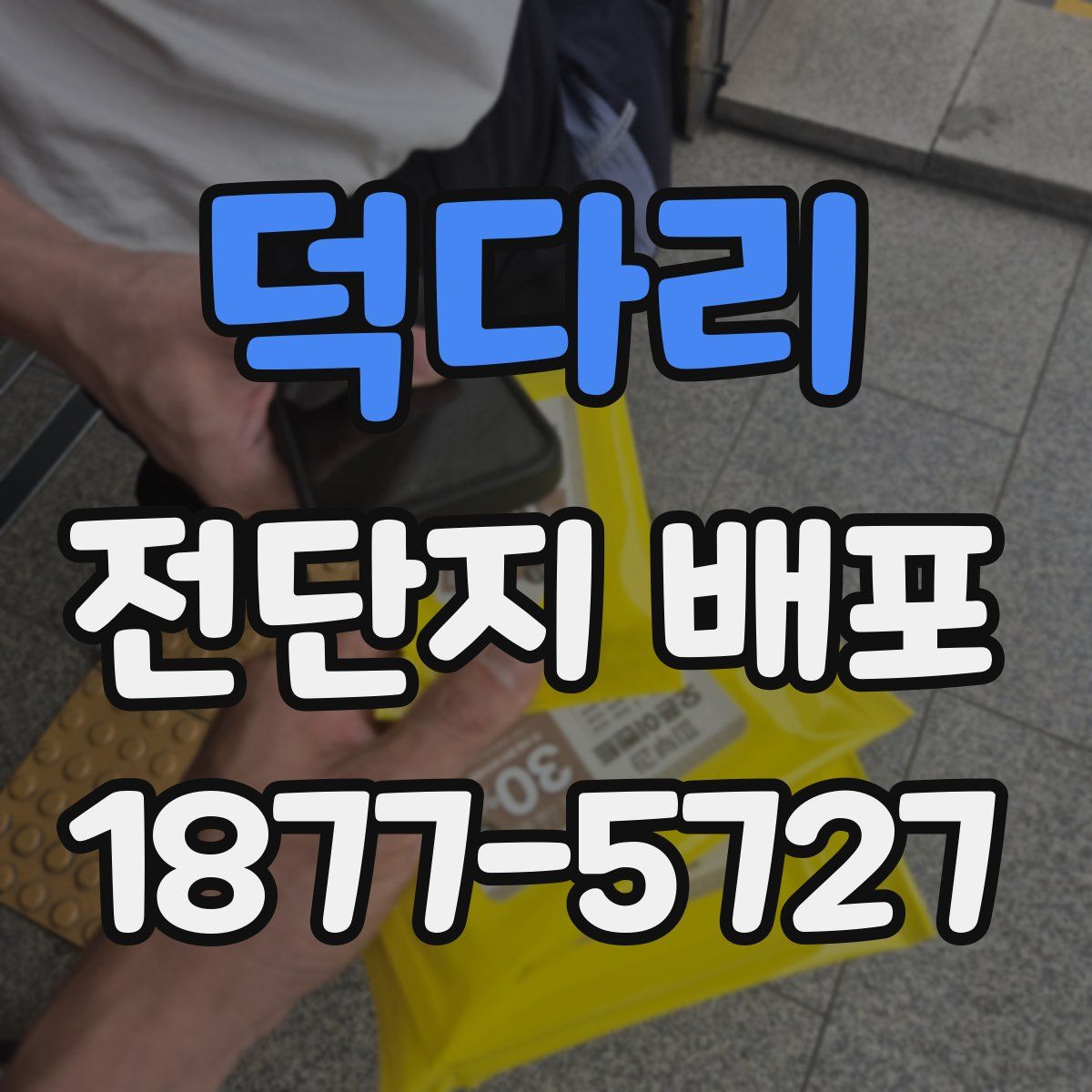 덕다리 전단지 배포