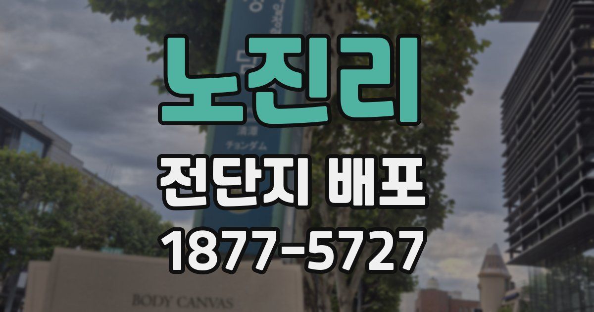 노진리 전단지 배포
