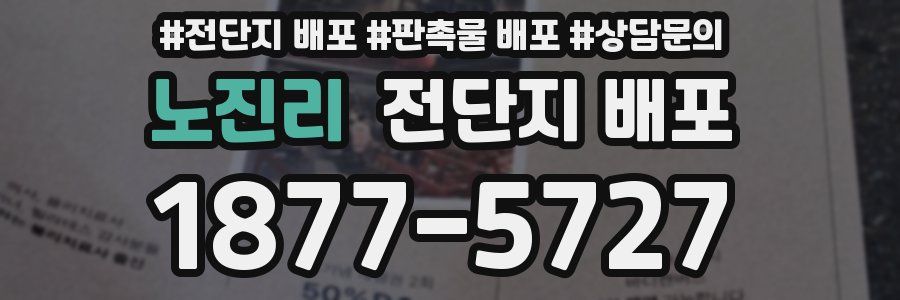 노진리 전단지 배포
