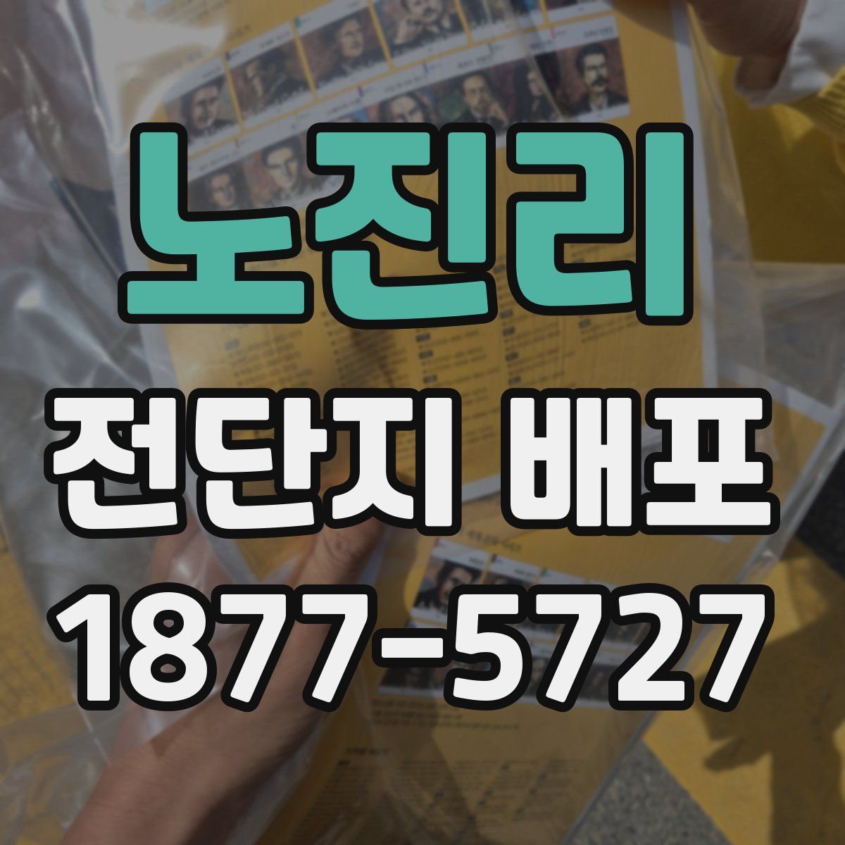 노진리 전단지 배포