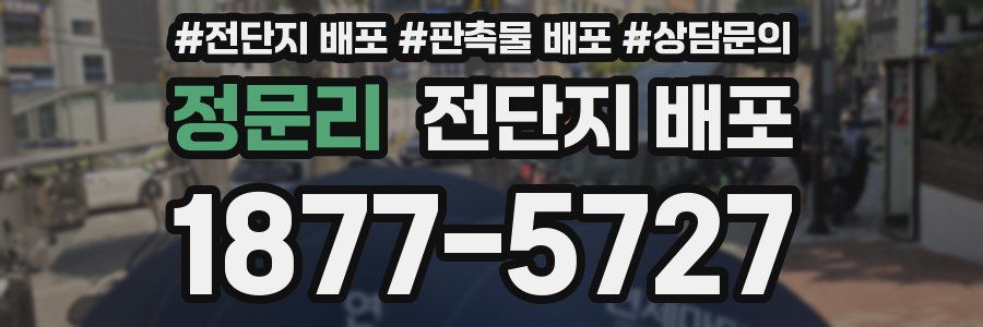 정문리 전단지 배포
