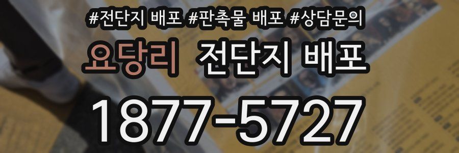 요당리 전단지 배포