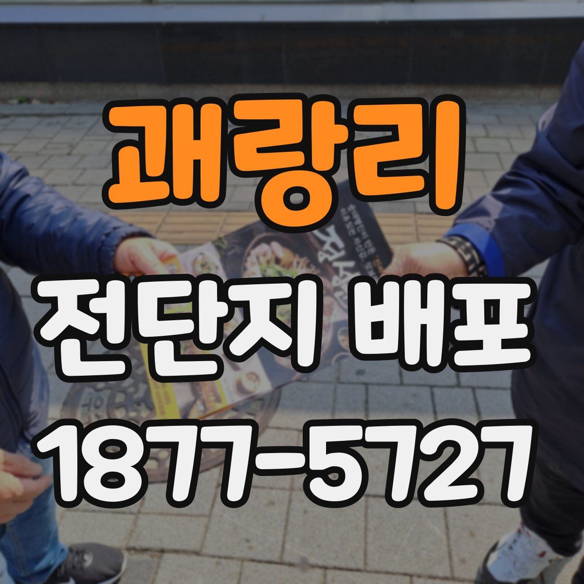 괘랑리 전단지 배포