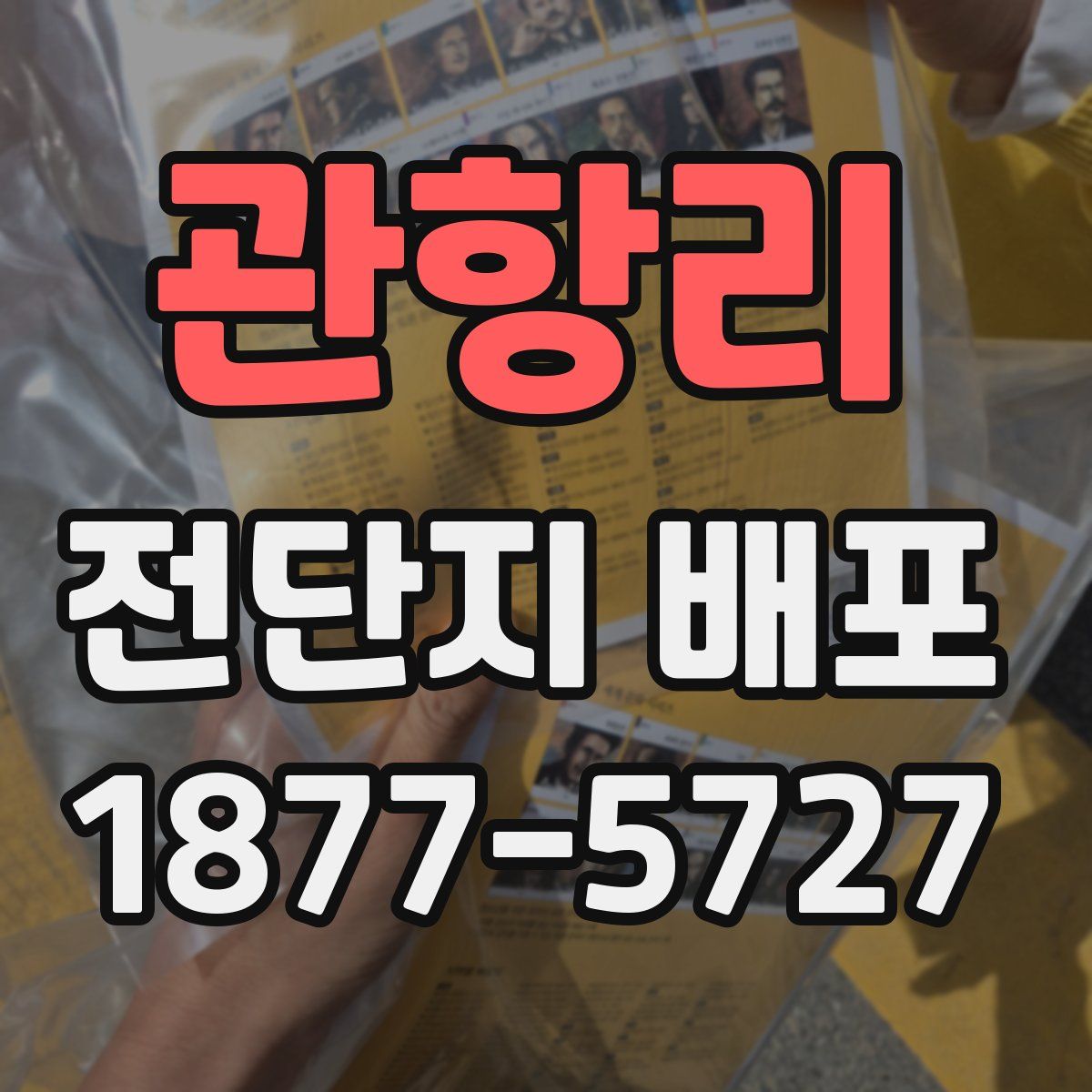 관항리 전단지 배포