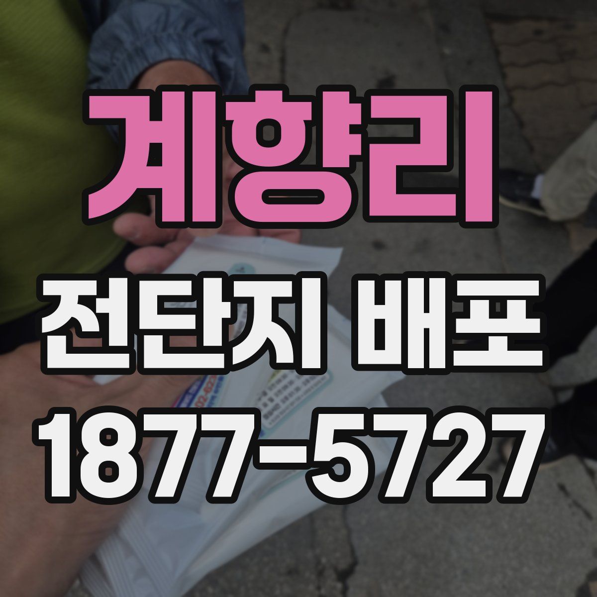 계향리 전단지 배포