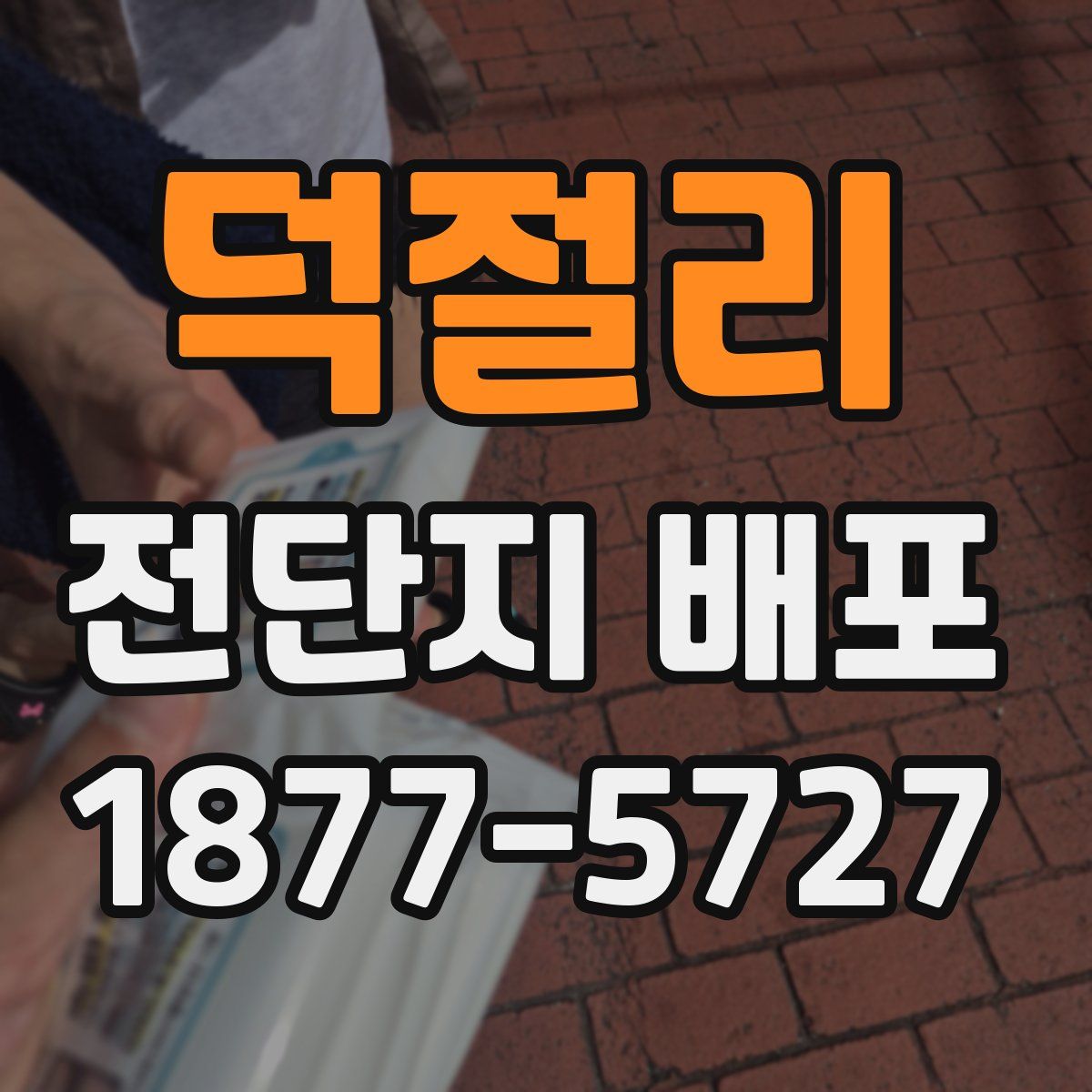 덕절리 전단지 배포