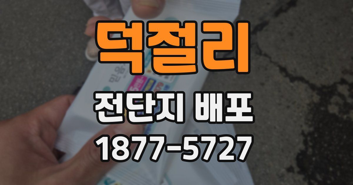덕절리 전단지 배포