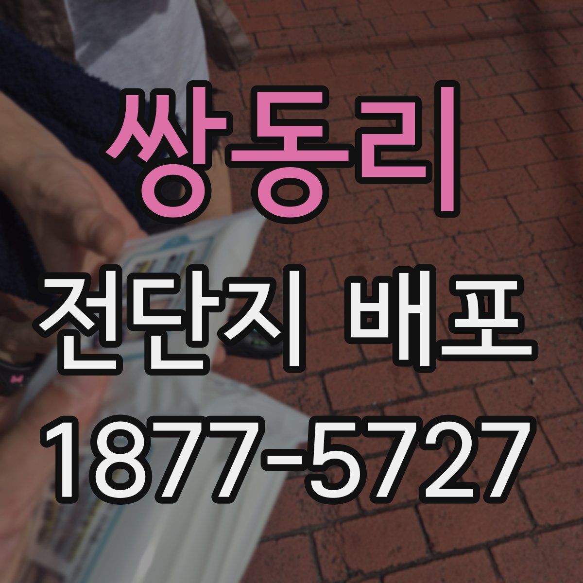쌍동리 전단지 배포