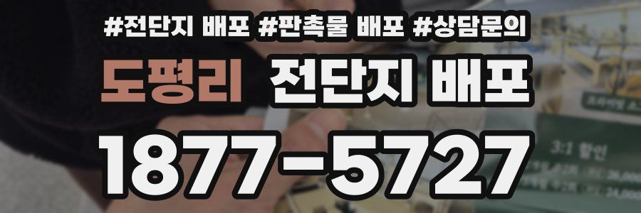 도평리 전단지 배포