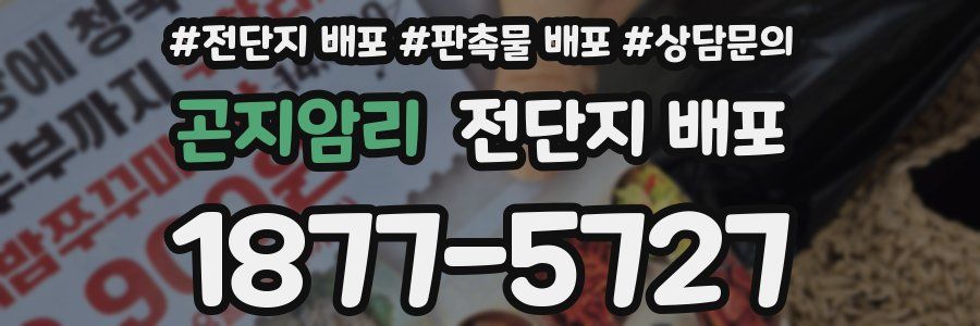 곤지암리 전단지 배포
