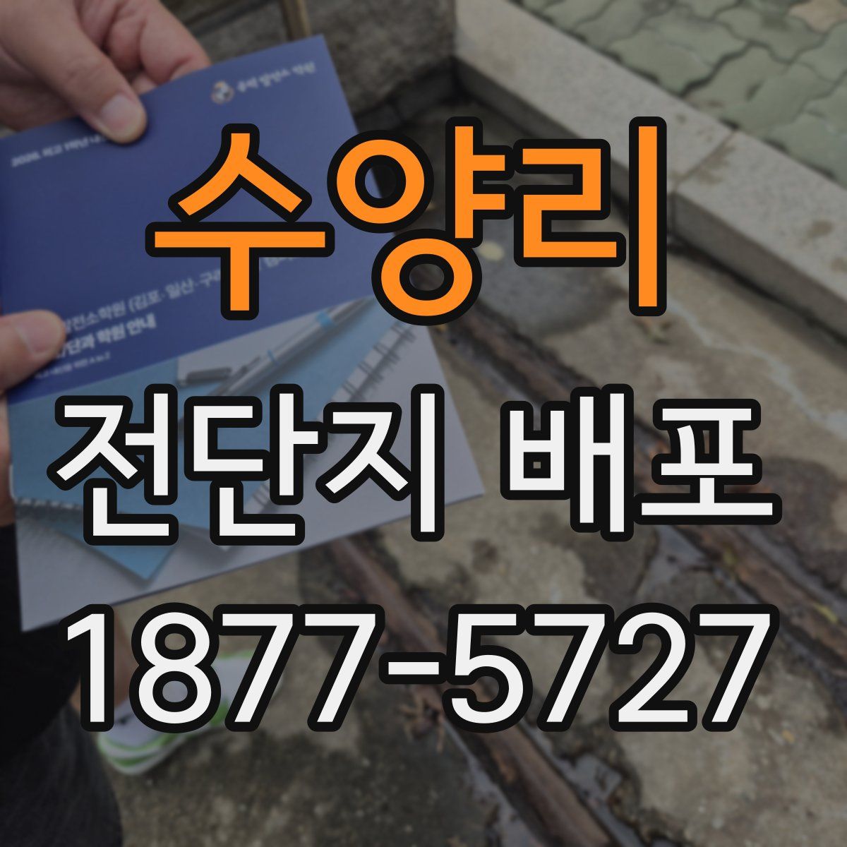 수양리 전단지 배포