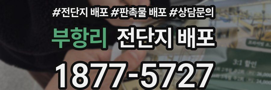 부항리 전단지 배포