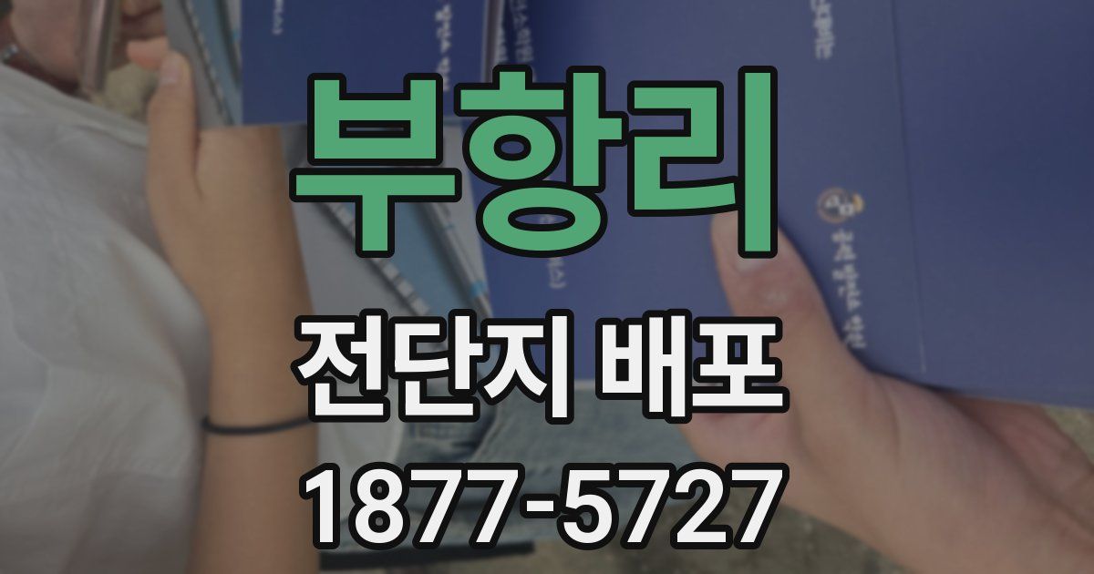 부항리 전단지 배포