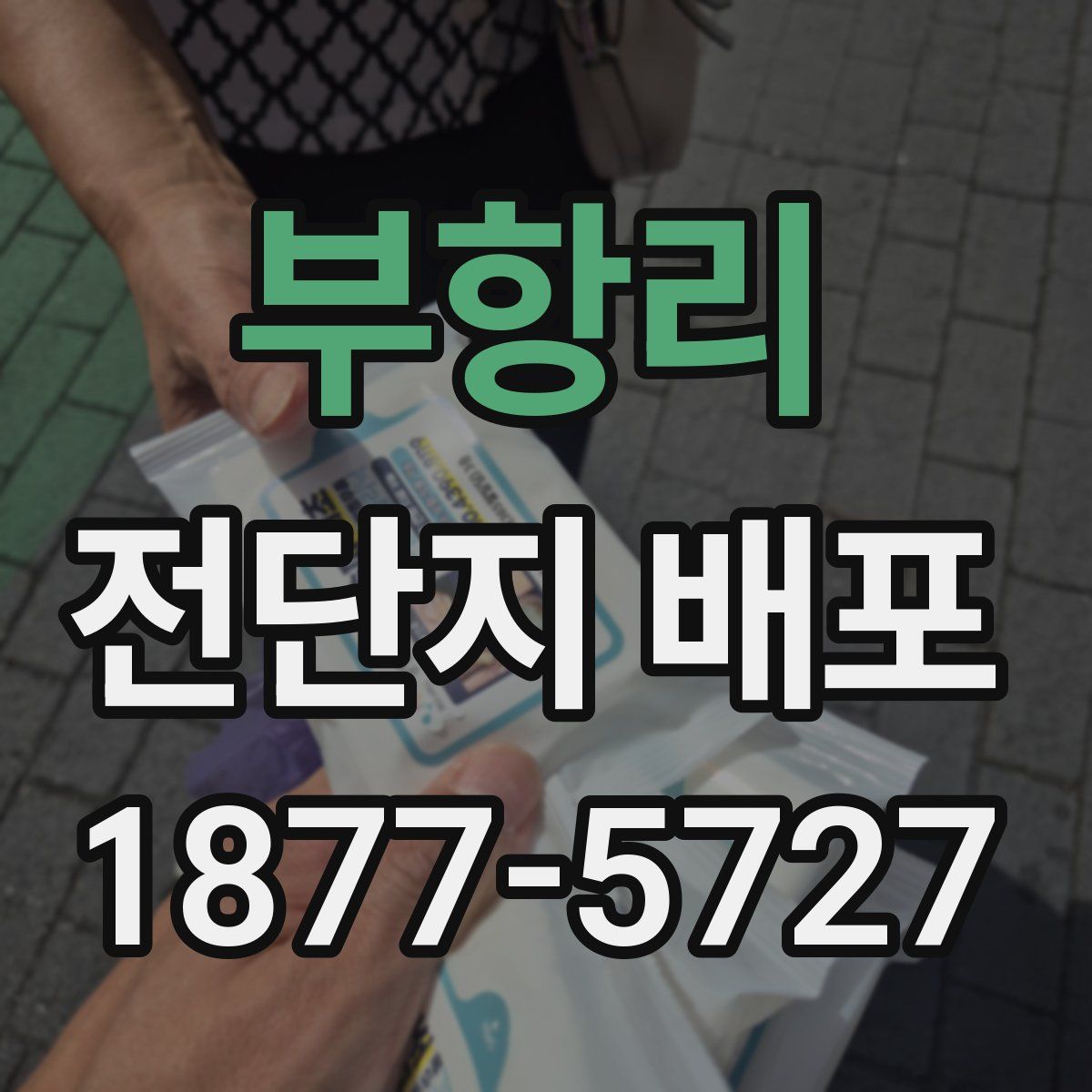 부항리 전단지 배포