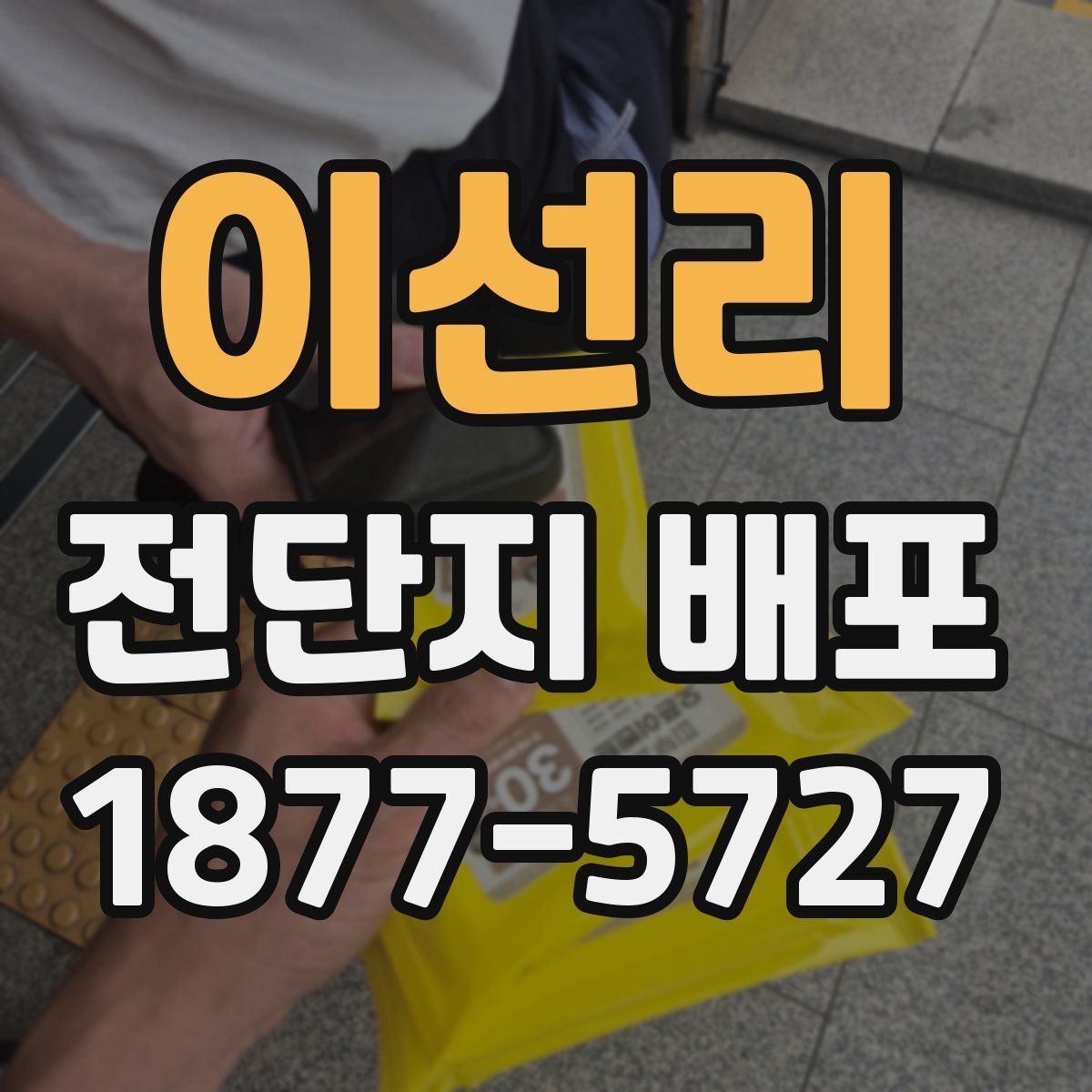 이선리 전단지 배포