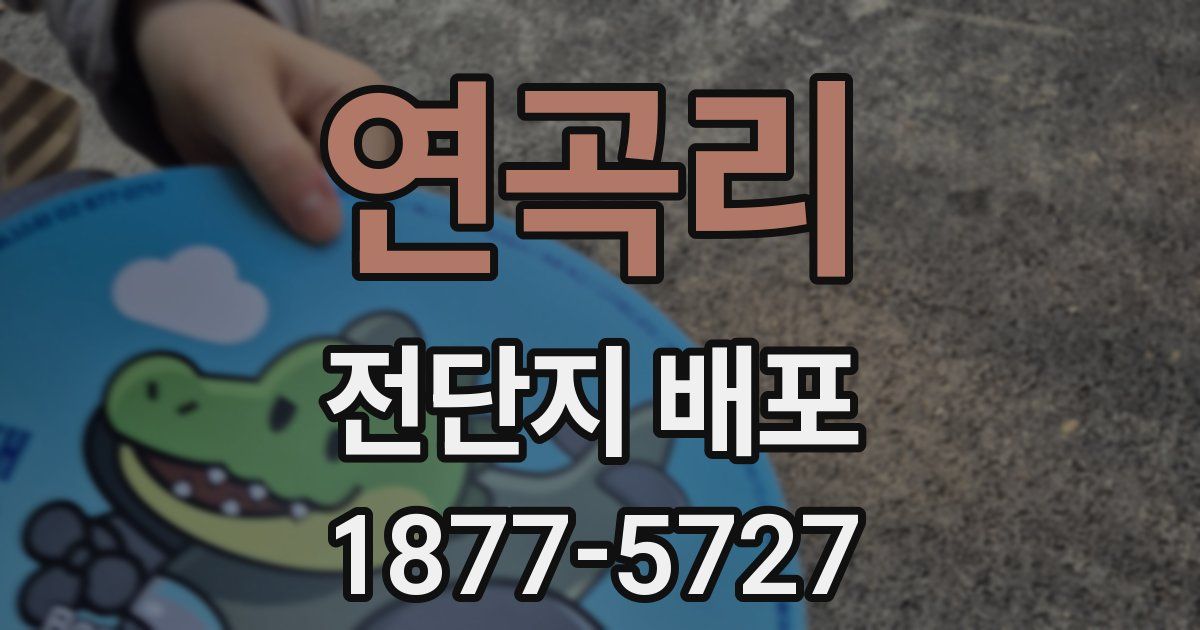 연곡리 전단지 배포