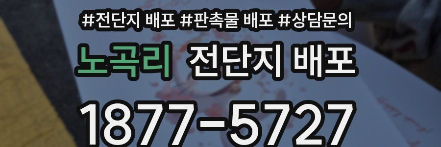 노곡리 전단지 배포