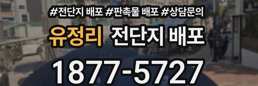 유정리 전단지 배포