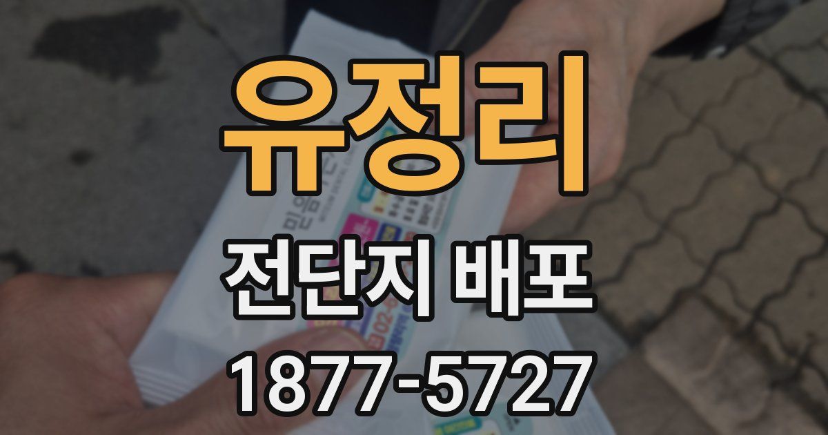 유정리 전단지 배포
